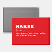 Baker Definition-Kühlschrankmagnet Magnet (Vorderseite/Rückseite)