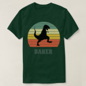Baker Dinosaur Funny Baker Geschenkidee T-Shirt (Design vorne)