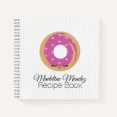 Baker Donut Spiral Notebook Kinder Rezept Buch (Vorderseite)