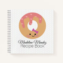Baker Donut Spiral Notebook Kinder Rezept Buch