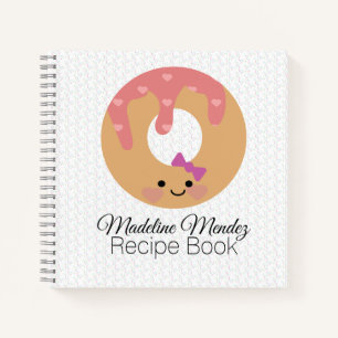Baker Donut Spiral Notebook Kinder Rezept Buch