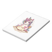 Baker Dough Unicorn (1) Notizblock (Rotiert)