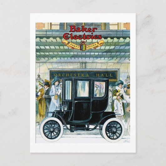 Baker Electric Cars - Vintage und Postkarte (Vorderseite)