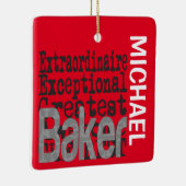 Baker Extraordinaire CUSTOM Keramik Ornament (Rechts)
