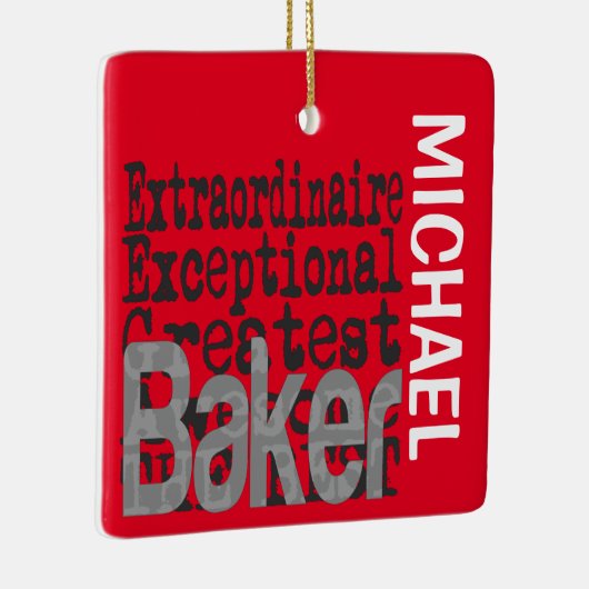 Baker Extraordinaire CUSTOM Keramik Ornament (Rechts)