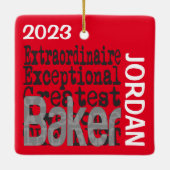 Baker Extraordinaire CUSTOM Keramikornament (Rückseite)