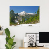 Baker, Forest und Alpine Lake Foto Poster (Heimbüro)