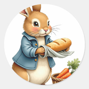 Baker Hase Runder Aufkleber