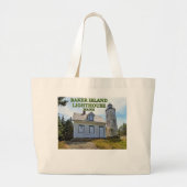 Baker Island Lighthouse, Maine Jumbo Stoffbeutel (Vorne)