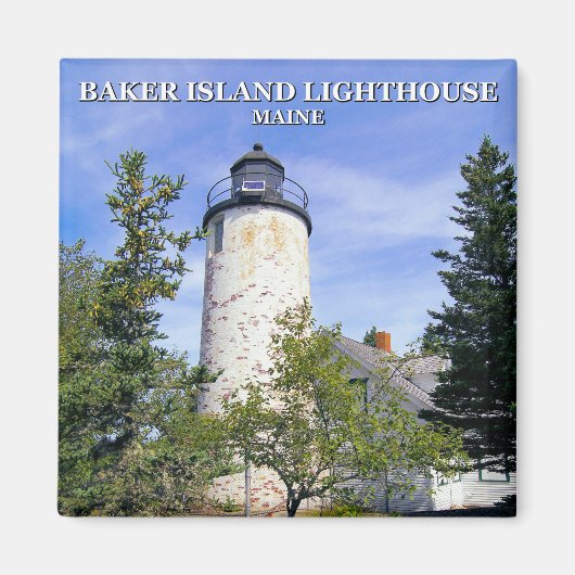 Baker Island Lighthouse, Maine Magnet (Vorne)