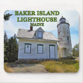 Baker Island Lighthouse, Maine Mousepad (Vorne)