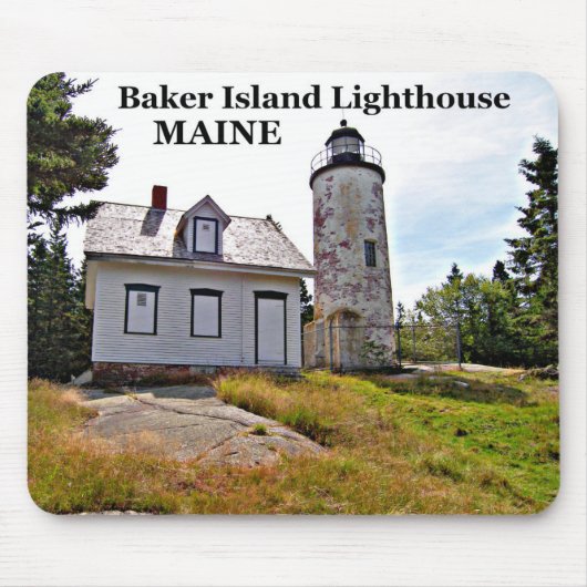 Baker Island Lighthouse, Maine Mousepad (Vorne)