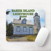 Baker Island Lighthouse, Maine Mousepad (Mit Mouse)
