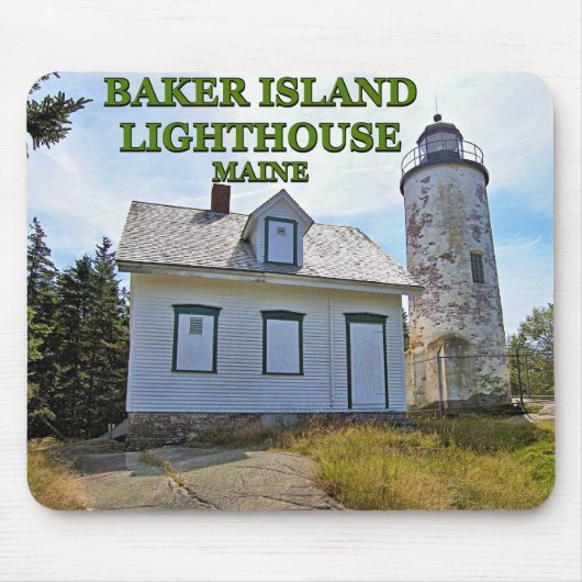 Baker Island Lighthouse, Maine Mousepad (Vorne)