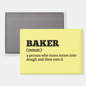 Baker Job Definition Magnet (Vorderseite/Rückseite)