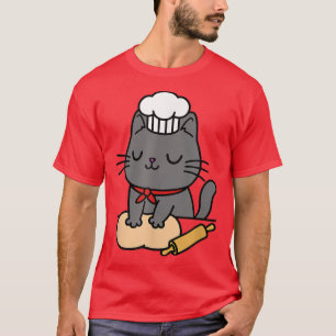 Baker Katze Niedlicher Koch Katze Mama Leben Funny T-Shirt