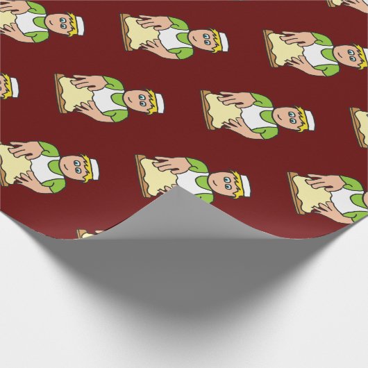 Baker Knetteig zum Backen von Brot Geschenkpapier (Ecke)