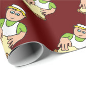 Baker Knetteig zum Backen von Brot Geschenkpapier (Rolleneckpunkt)