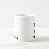 Baker/Koch mit Schokoladenkuchen personalisieren Kaffeetasse (Mittel)