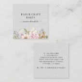 Baker Konditorei Koch Aquarellbäcker Quadratische Visitenkarte (Vorne/Hinten)