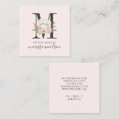 Baker Konditorei Koch Bäcker Tools Mit Monogramm P Quadratische Visitenkarte (Vorne/Hinten)