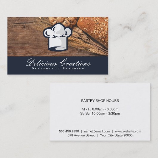 Baker | Konditorei Visitenkarte (Vorne/Hinten)