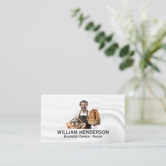 Baker | Kulinarische Künste Visitenkarte (Stehend Vorderseite)