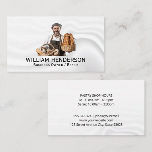 Baker | Kulinarische Künste Visitenkarte (Vorne/Hinten)