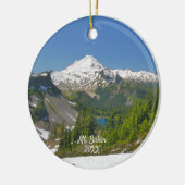 Baker Landscape Foto Circle Ornament (Links)