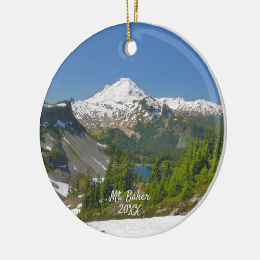 Baker Landscape Foto Circle Ornament (Links)