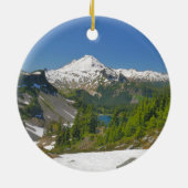 Baker Landscape Foto Circle Ornament (Hinten)