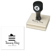 Baker Layer Cake Cupcake Logo Gummistempel (Stempel)