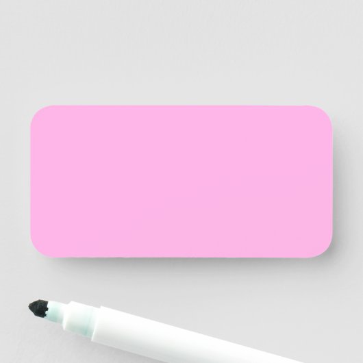 Baker Miller Pink Namensschild (Beispiel)