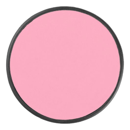 Baker-Miller pink (Vollfarbe) Eishockey Puck (Vorderseite)