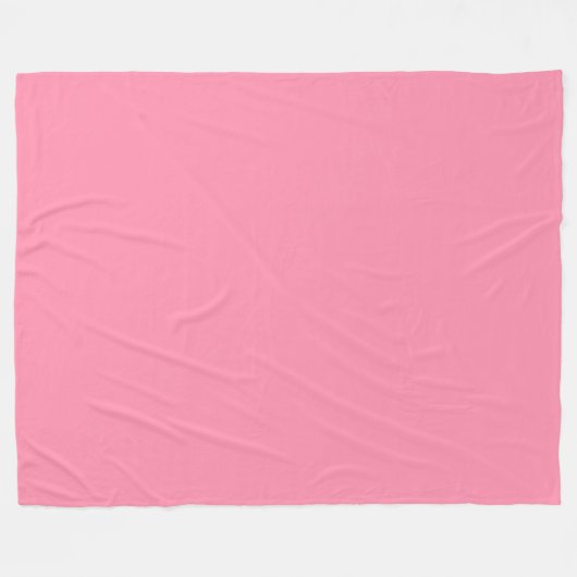 Baker-Miller pink (Vollfarbe) Fleecedecke (Vorderseite (Horizontal))