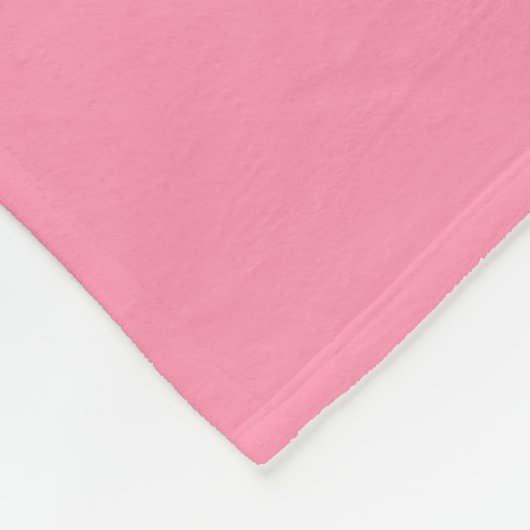 Baker-Miller pink (Vollfarbe) Fleecedecke (Ecke)