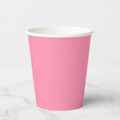 Baker-Miller pink (Vollfarbe) Pappbecher (Vorderseite)