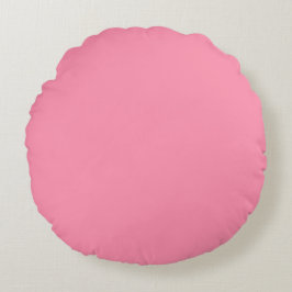 Baker-Miller pink (Vollfarbe) Rundes Kissen