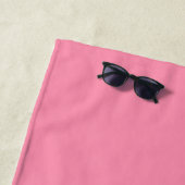 Baker-Miller pink (Vollfarbe) Strandtuch (Beispiel)