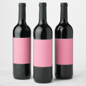 Baker-Miller pink (Vollfarbe) Weinetikett (Flaschen)