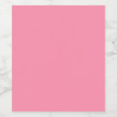 Baker-Miller pink (Vollfarbe) Weinetikett (Einzelnes Label)