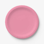 Baker-Miller-Rosa (einfarbig) Pappteller (Vorderseite)
