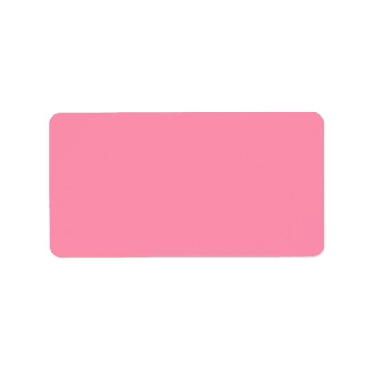 Baker Miller Rosa Farbe Adressaufkleber (Vorne)