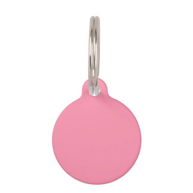 Baker Miller Rosa Farbe Haustiermarke (Vorderseite)