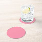 Baker Miller Rosa Farbe Runder Pappuntersetzer (Vor Ort)
