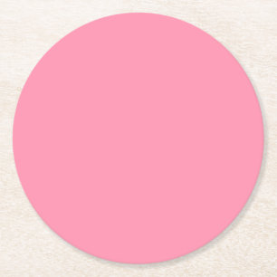 Baker Miller Rosa Farbe Runder Pappuntersetzer