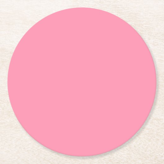 Baker Miller Rosa Farbe Runder Pappuntersetzer (Vorderseite)