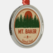 Baker National Forest Ornament Aus Metall (Rechts)