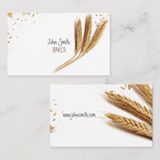 Baker (panadero) tarjeta visita visitenkarte (Vorne/Hinten)