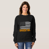 Baker Papa American Flag Vatertag Sweatshirt (Vorne ganz)